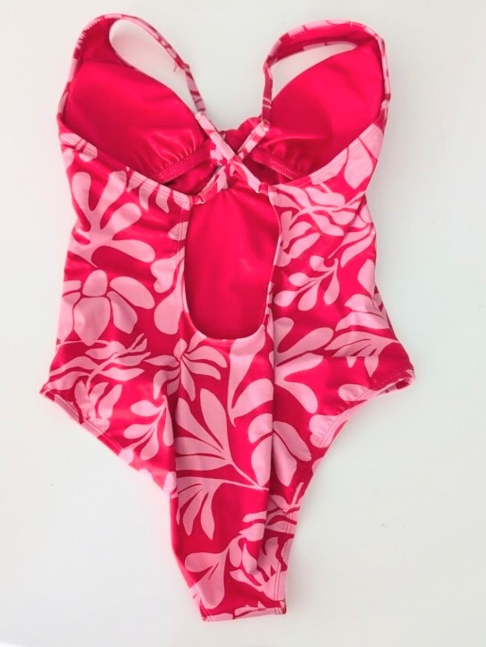 Shade & Shore Pink & Red One- Piece Floral Swimsuit Medium Target - Picture 7 of 15